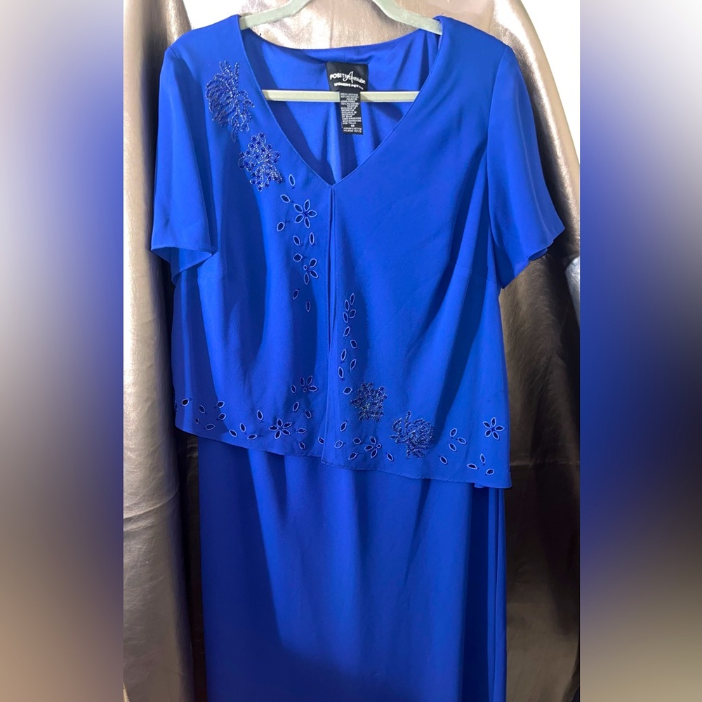 Positive Attitude Women’s Petite 16- Beautiful Blue - One Piece Dress